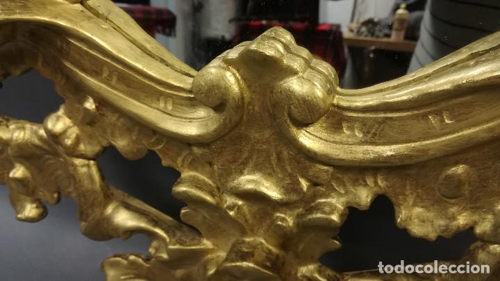 Antig&uuml;edades: ESPEJO CORNUCOPIA PINTADO DORADA - Foto 7