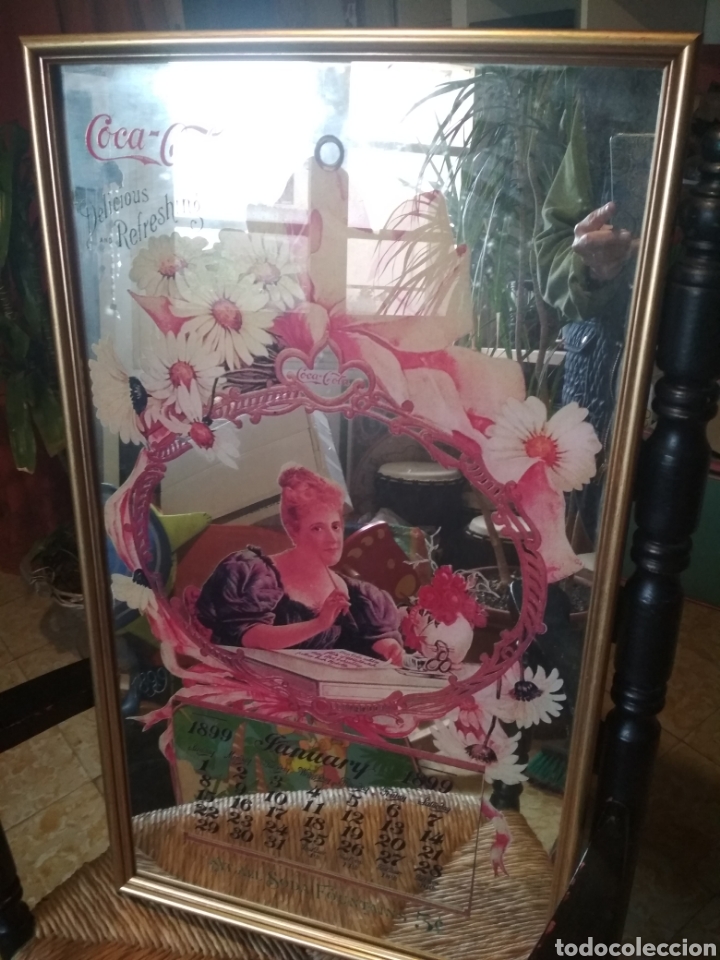Antig&uuml;edades: espejo Coca-Cola - Foto 3