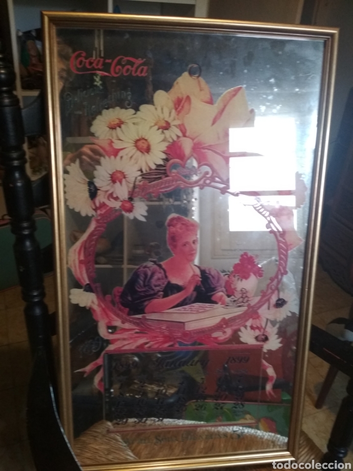 Antig&uuml;edades: espejo Coca-Cola - Foto 1