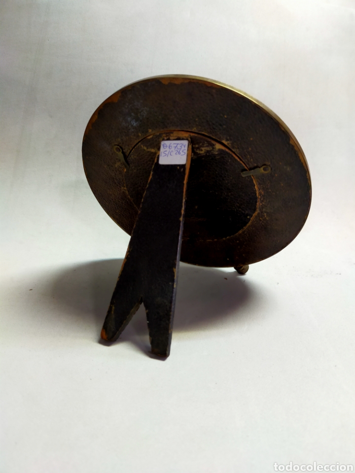 Antig&uuml;edades: MARCO DE BRONCE DE SOBREMESA, REDONDO - Foto 3