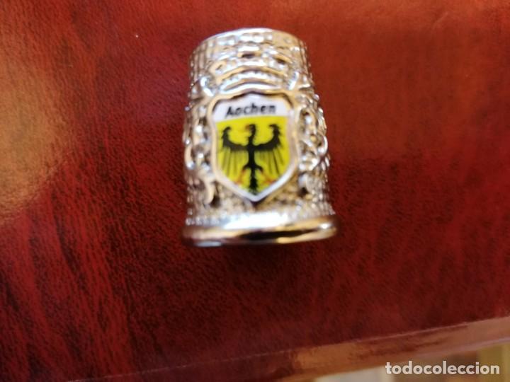 Antiques: DEDAL DE COSTURA EN ACERO, DE AQUISGRAN (AACHEN) ALEMANIA