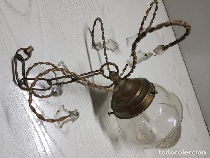 Antig&uuml;edades: L&aacute;mpara de techo antigua. - Foto 7