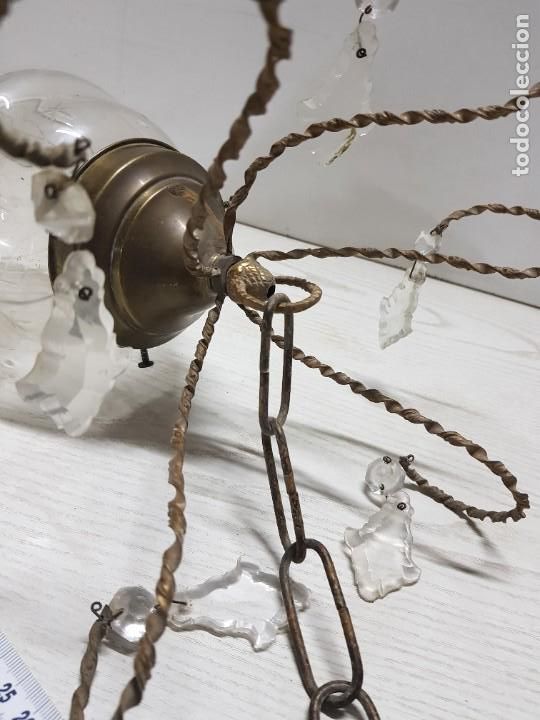 Antig&uuml;edades: L&aacute;mpara de techo antigua. - Foto 11