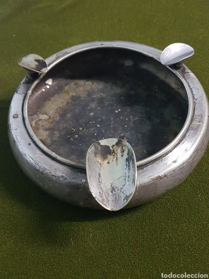 Antig&uuml;edades: CENICERO PLATA MENESES - Foto 4