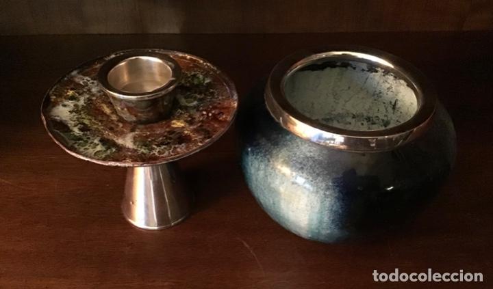 Antig&uuml;edades: Lote esmalte y plata - Foto 2