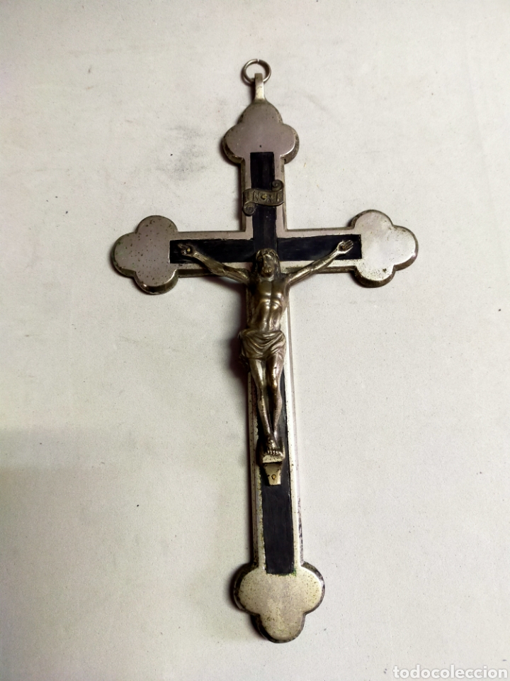 Antig&uuml;edades: CRUZ DE MADERA Y METAL - Foto 3