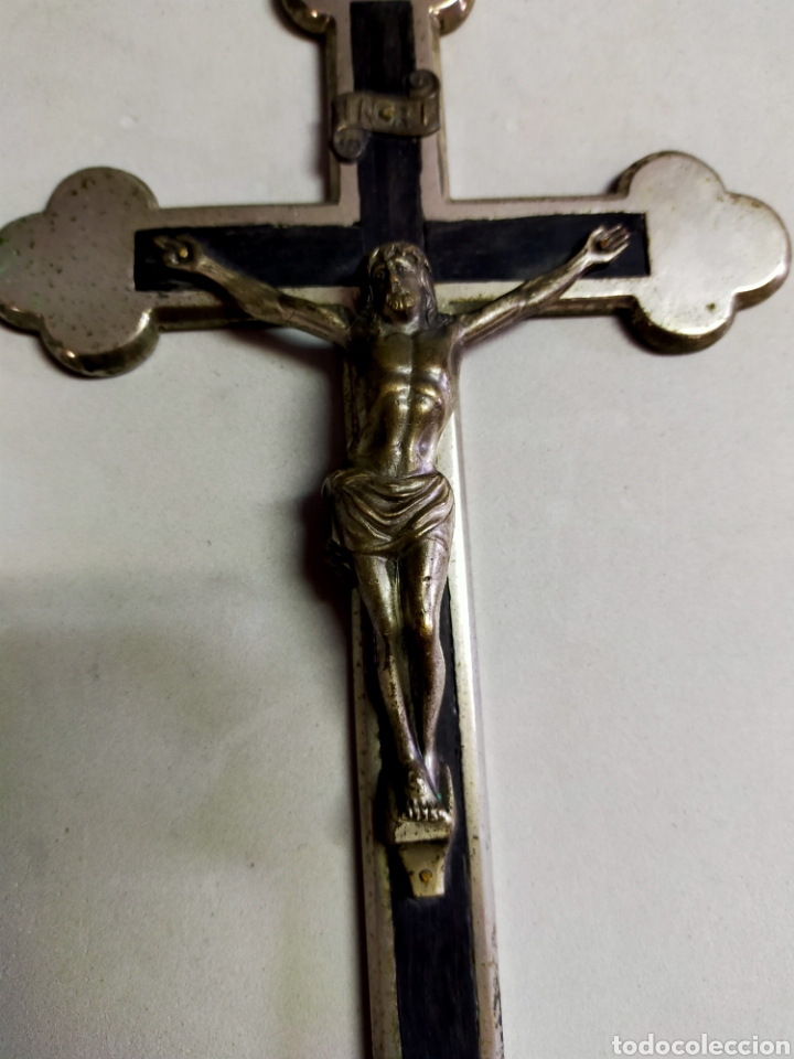 Antig&uuml;edades: CRUZ DE MADERA Y METAL - Foto 10