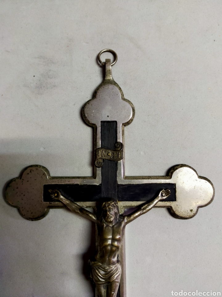 Antig&uuml;edades: CRUZ DE MADERA Y METAL - Foto 11