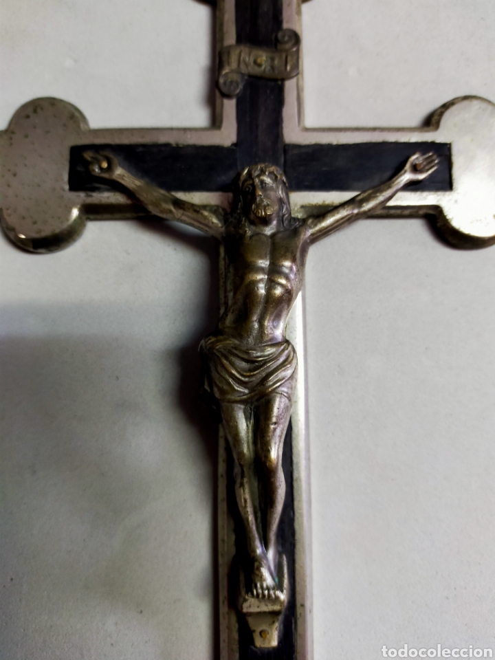 Antig&uuml;edades: CRUZ DE MADERA Y METAL - Foto 12
