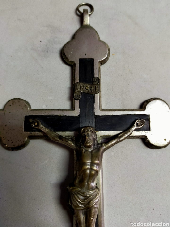 Antig&uuml;edades: CRUZ DE MADERA Y METAL - Foto 16