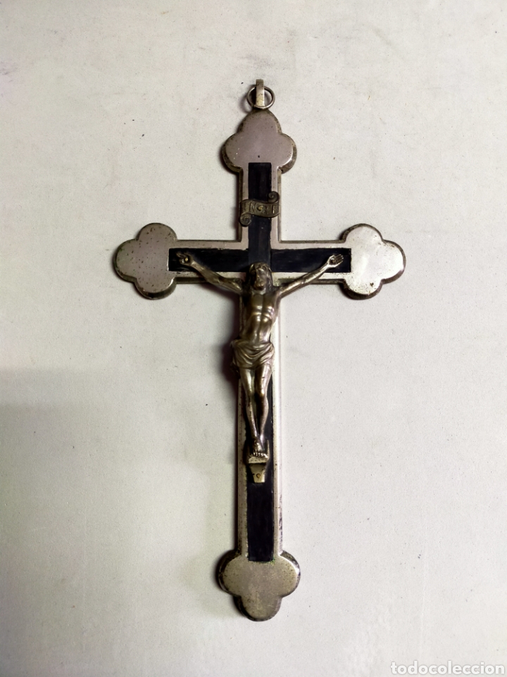 Antig&uuml;edades: CRUZ DE MADERA Y METAL - Foto 1