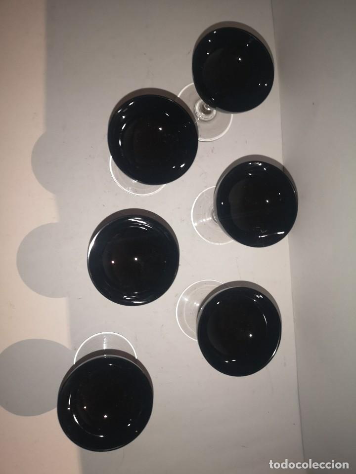Antig&uuml;edades: 6 copas vintage de cristal - Foto 2
