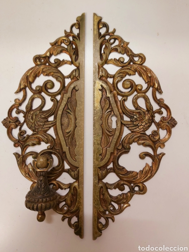 Antig&uuml;edades: Tiradores bronce S.XVIII - Foto 4