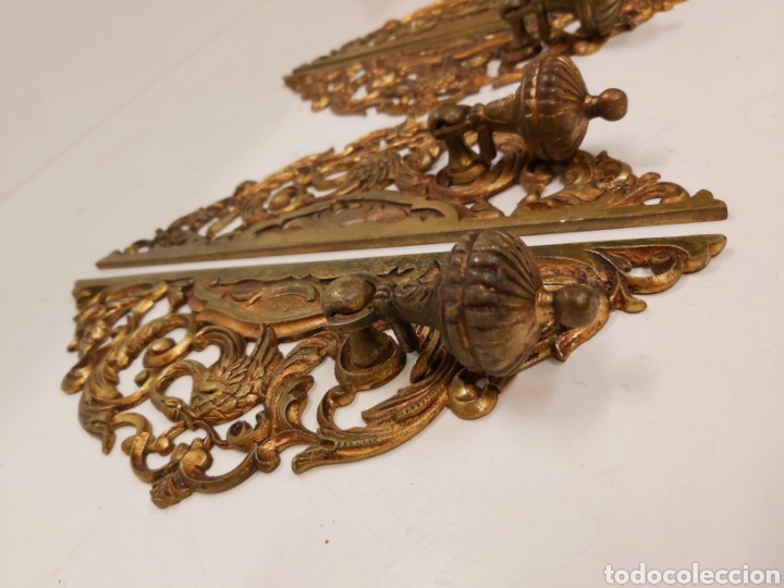 Antig&uuml;edades: Tiradores bronce S.XVIII - Foto 5