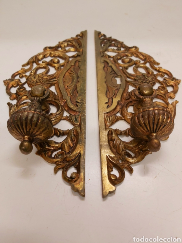 Antig&uuml;edades: Tiradores bronce S.XVIII - Foto 6