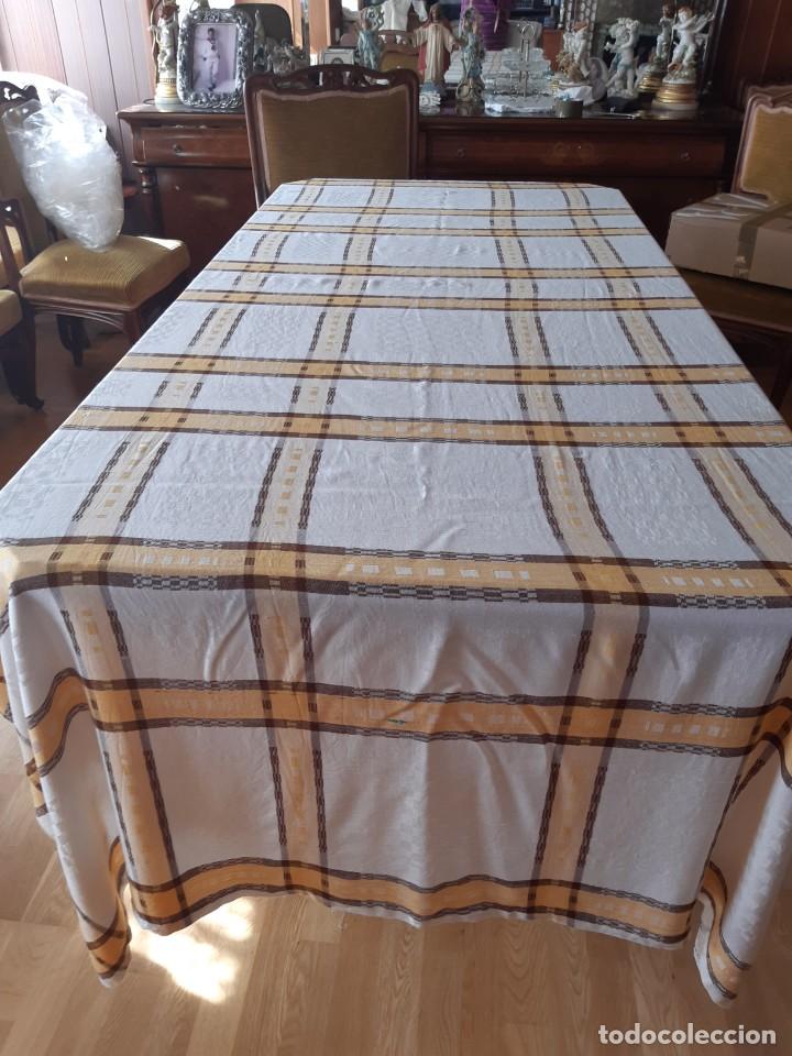 Antig&uuml;edades: ANTIGUO MANTEL DE ALGODON BLANDO. - Foto 1