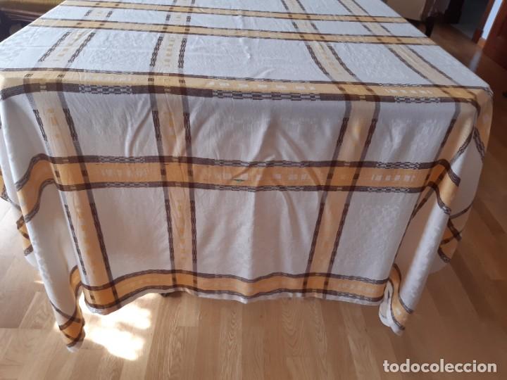 Antig&uuml;edades: ANTIGUO MANTEL DE ALGODON BLANDO. - Foto 2
