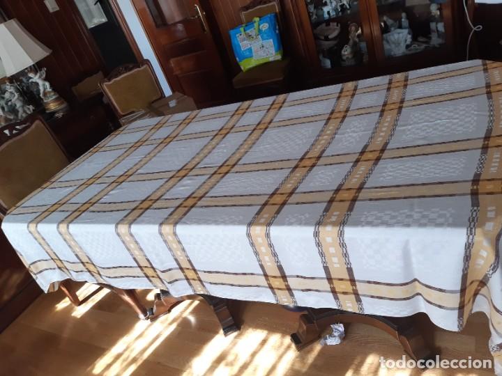 Antig&uuml;edades: ANTIGUO MANTEL DE ALGODON BLANDO. - Foto 3