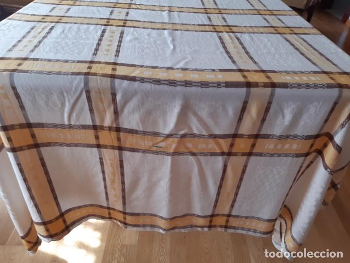 Antig&uuml;edades: ANTIGUO MANTEL DE ALGODON BLANDO. - Foto 4