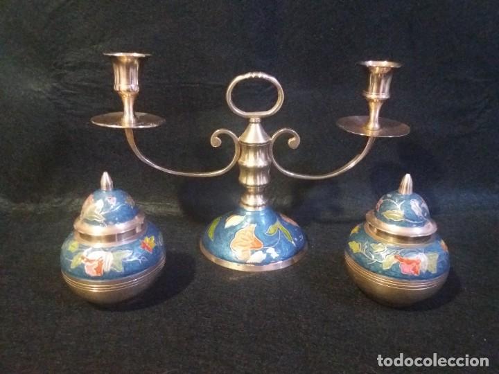 Antig&uuml;edades: CANDELABRO DE BRONCE - Foto 1