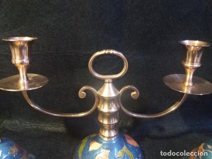 Antig&uuml;edades: CANDELABRO DE BRONCE - Foto 3
