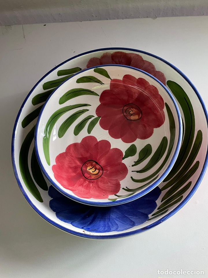 Antig&uuml;edades: Juego de platos porcelana - Foto 3