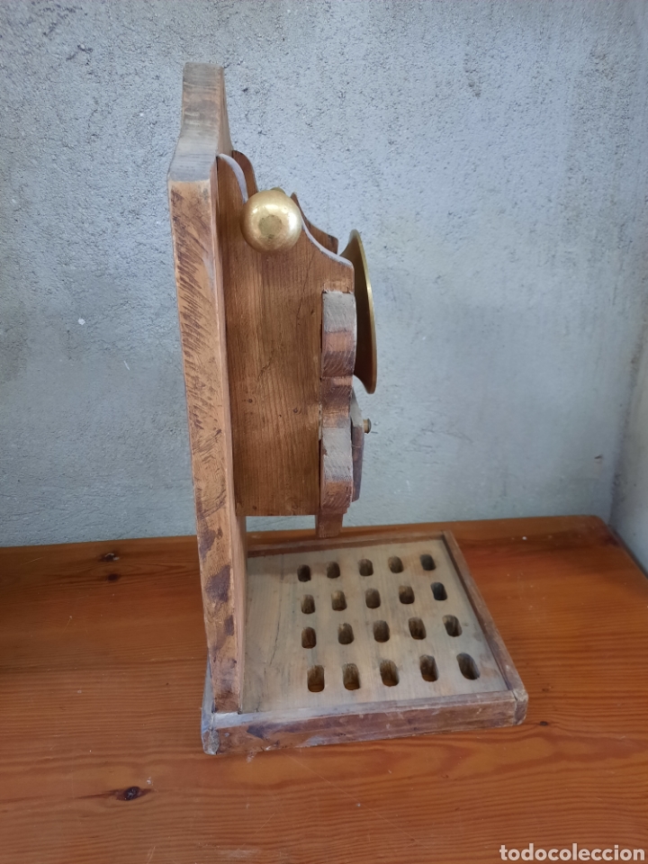 Antig&uuml;edades: Cucharera de madera con alm&iacute;rez - Foto 2