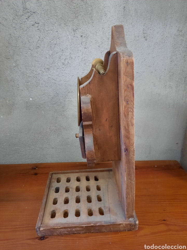 Antig&uuml;edades: Cucharera de madera con alm&iacute;rez - Foto 4