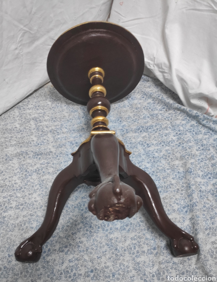 Antig&uuml;edades: Pie de velador - Foto 4