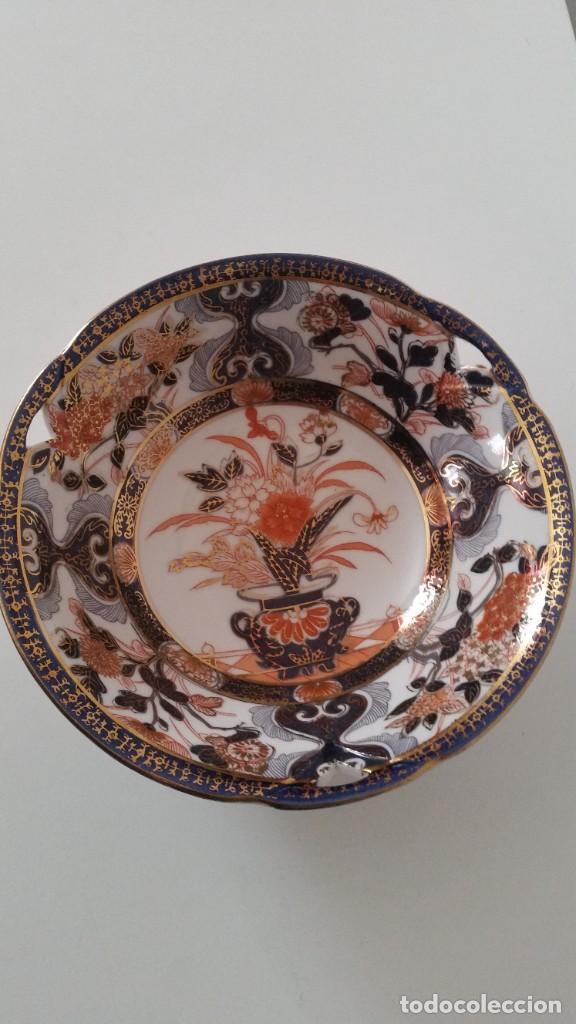 Antig&uuml;edades: MAGNIFICA FUENTE O CENTRO DE MESA PORCELANA SA JI FINE CHINA JAPAN PORCELANA PINTADA A MANO