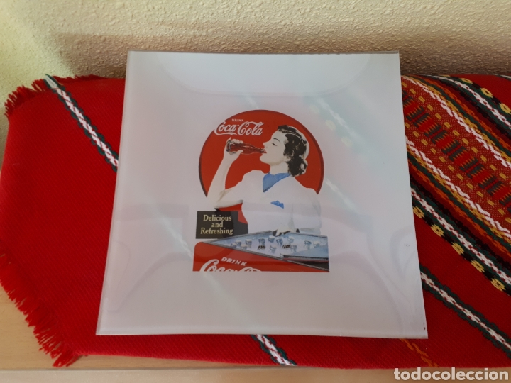 Antig&uuml;edades: Ceniceros cristal Coca Cola - Foto 2