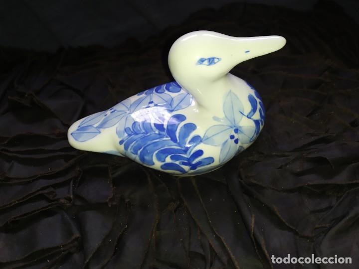 Antig&uuml;edades: OCASI&Oacute;N UNICO TC ? PATO P&Aacute;JARO AZUL DELFT ? AZUL BLUE DUCK PRECIOSO CER&Aacute;MICA?PORCELANA?AGRADECE INF