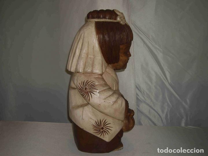 Antig&uuml;edades: TALLA MADERA NOVIA - Foto 4