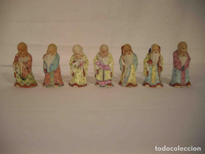 Antig&uuml;edades: SET 7 MAGOS PORCELANA 10 - Foto 1