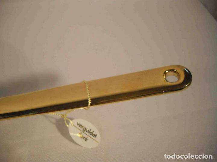 Antig&uuml;edades: SARTEN INOX MANGO DORADO 24 - Foto 5