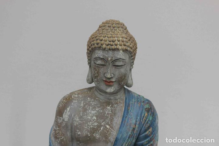 Antig&uuml;edades: FIGURA RESINA BUDA POLICROMADA - Foto 2