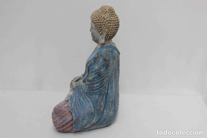 Antig&uuml;edades: FIGURA RESINA BUDA POLICROMADA - Foto 5