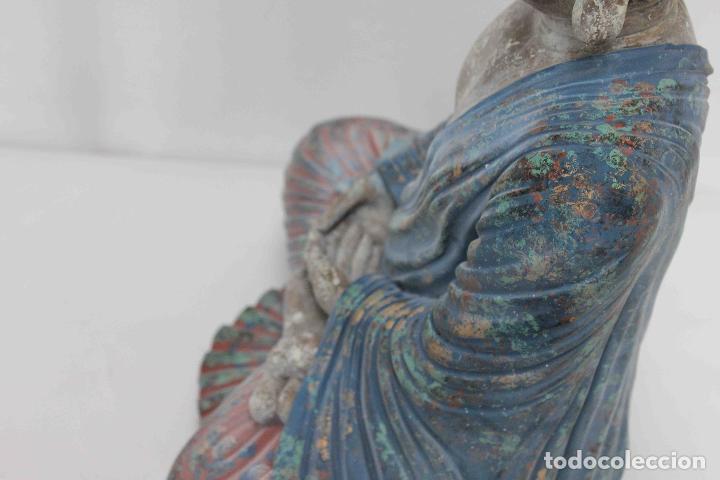 Antig&uuml;edades: FIGURA RESINA BUDA POLICROMADA - Foto 6
