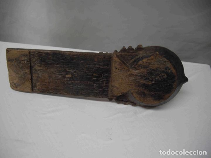 Antig&uuml;edades: PORTAVELAS MADERA HIERRO 18 - Foto 6