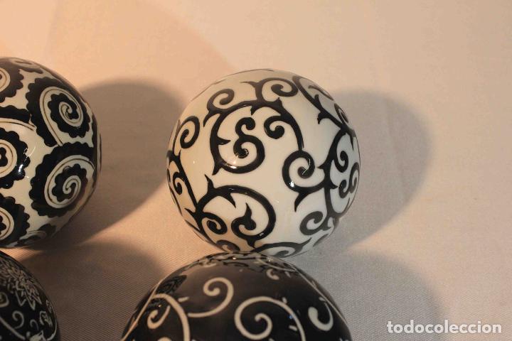 Antig&uuml;edades: SET 6 BOLAS CERAMICAS DECORACION &nbsp;&nbsp;&nbsp;&nbsp;&nbsp; - Foto 6