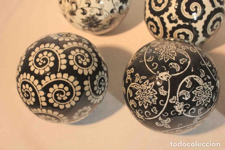 Antig&uuml;edades: SET 6 BOLAS CERAMICAS DECORACION &nbsp;&nbsp;&nbsp;&nbsp;&nbsp; - Foto 8