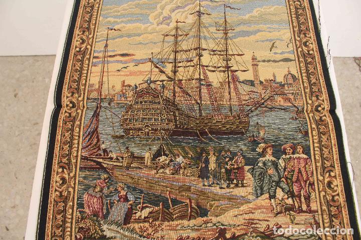 Antig&uuml;edades: TAPIZ ESCENA EN EL PUERTO &nbsp;&nbsp;&nbsp;&nbsp;&nbsp;&nbsp;&nbsp;&nbsp;&nbsp;&nbsp;&nbsp;&nbsp; - Foto 3