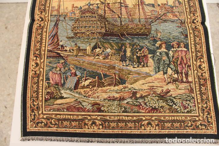 Antig&uuml;edades: TAPIZ ESCENA EN EL PUERTO &nbsp;&nbsp;&nbsp;&nbsp;&nbsp;&nbsp;&nbsp;&nbsp;&nbsp;&nbsp;&nbsp;&nbsp; - Foto 4
