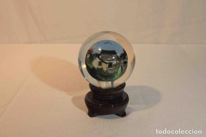 Antig&uuml;edades: BOLA CRISTAL PINTADA INTERIOR 16 &nbsp;&nbsp;&nbsp;&nbsp;&nbsp; - Foto 2