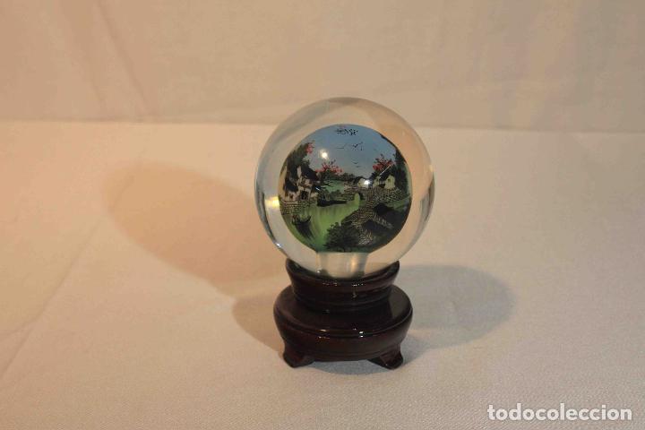 Antig&uuml;edades: BOLA CRISTAL PINTADA INTERIOR 16 &nbsp;&nbsp;&nbsp;&nbsp;&nbsp; - Foto 4