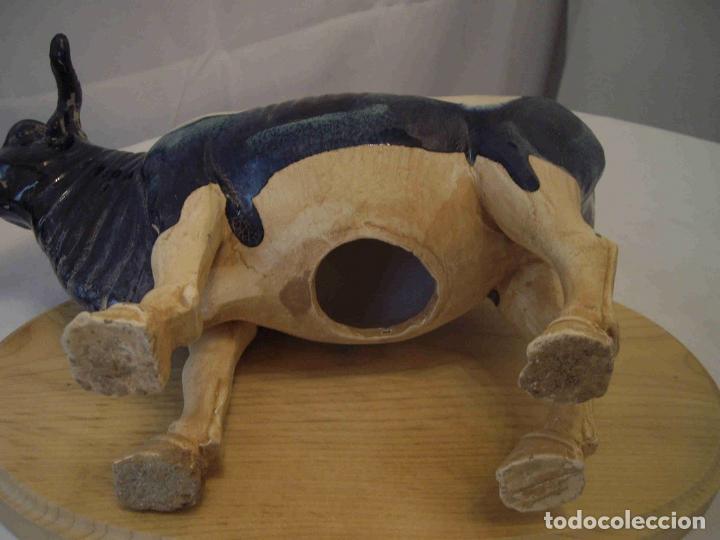 Antig&uuml;edades: FIGURA VACA AZUL - Foto 7
