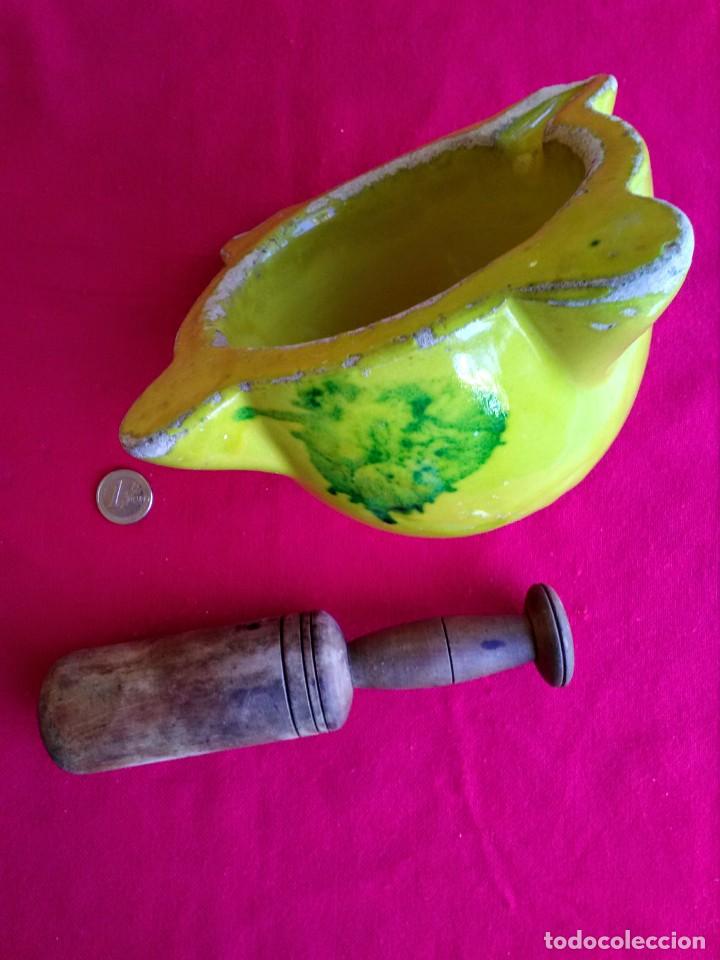 Antig&uuml;edades: Almirez antiguo de cer&aacute;mica - Foto 2