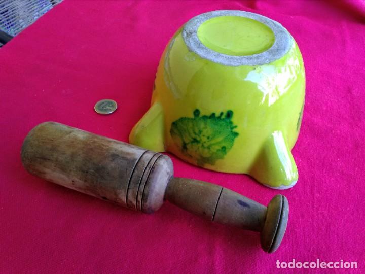 Antig&uuml;edades: Almirez antiguo de cer&aacute;mica - Foto 5