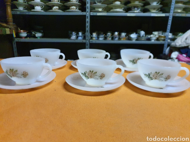 Antig&uuml;edades: Conjunto de Tazas de cristal - Foto 1