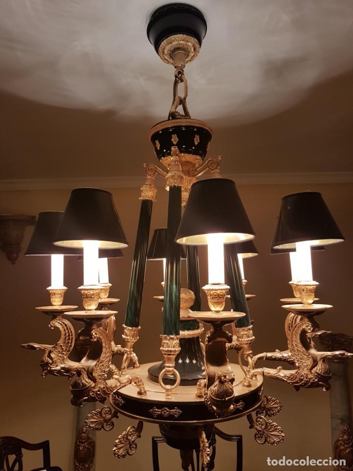 Antig&uuml;edades: LAMPARA ESTILO IMPERIO MARINER - Foto 3